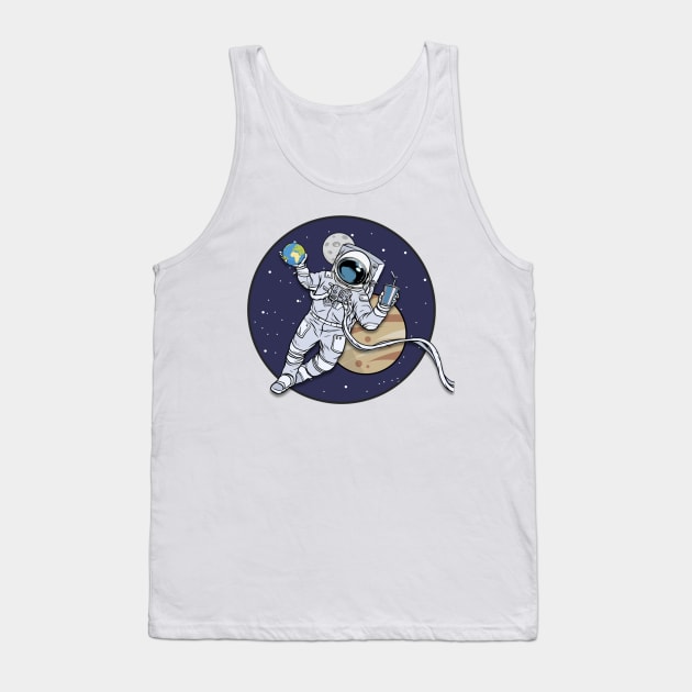Astronaut in space Tank Top by SammyLukas